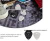 Wooden Folk Guitar Picks & Stainless Steel Electric Bass Picks with Holes