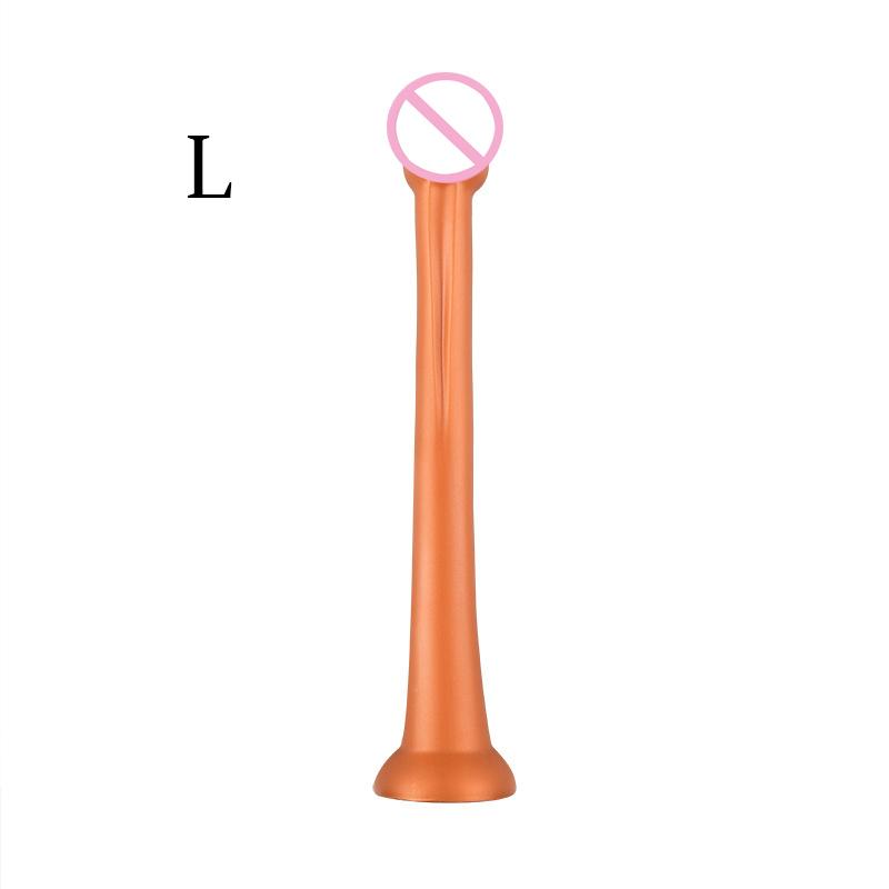 Long Butt Plug Liquid Silicone Anal Plug Big Dildos Stimulate Anus Suction Cup Soft Anal Dilator Penis Sex Toy Dick Sex Products