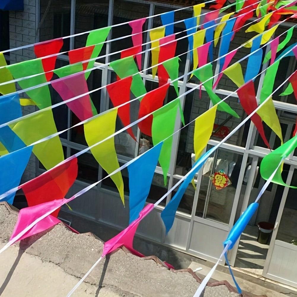 Colorful Pennants Banner Flag Bulk Multicolor Banners Carnival Decorations Grand Opening Decorations Triangle Flag for Party