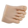 Practice Fake Foot Model Half Foot Design Fake Foot Flexible Silicone Prosthetic Manicure Tool for Nail Art Training