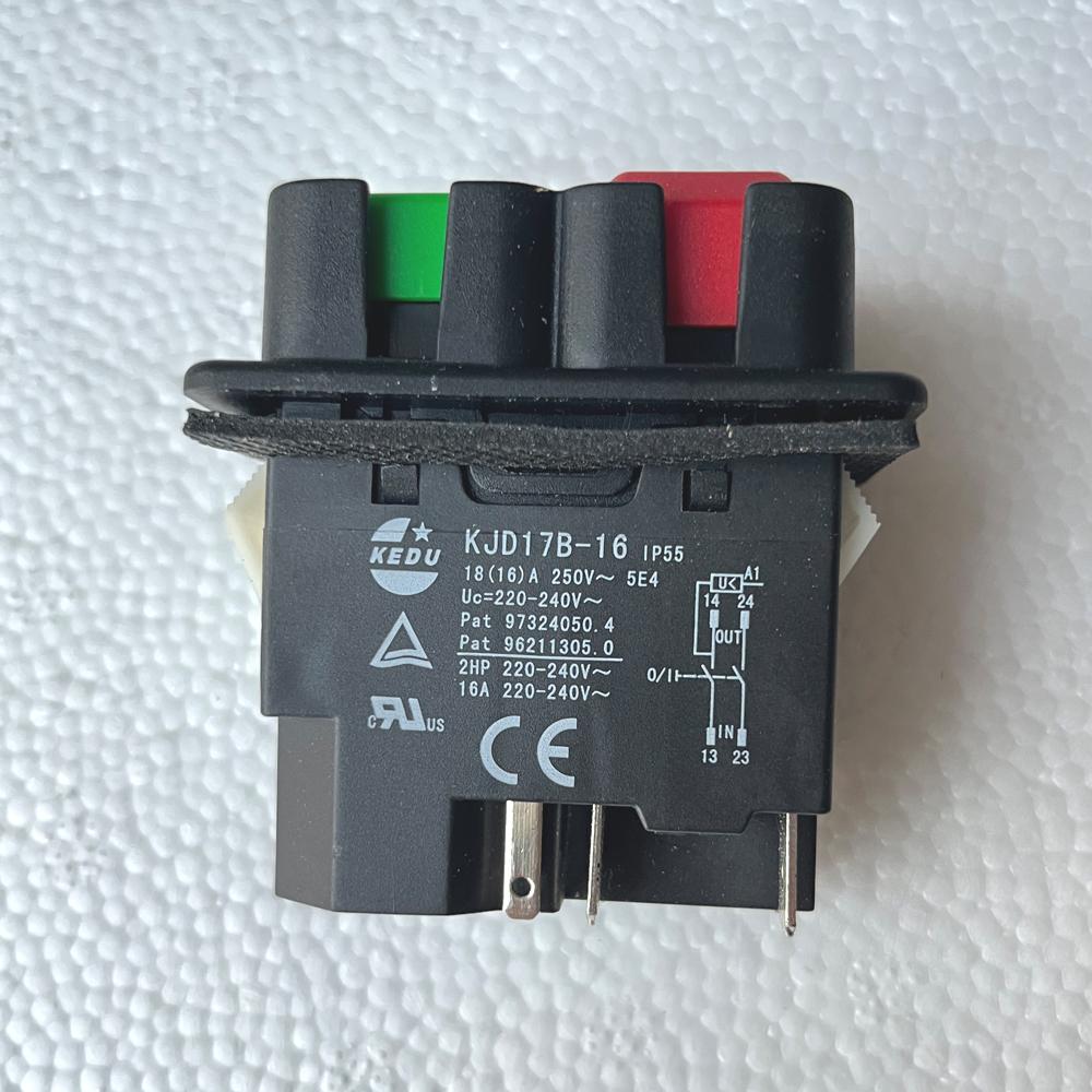 KEDU Wasserdichte Elektromagnetische Druckschalter KJD17B-16 16A 5-Pin für Drehmaschinen