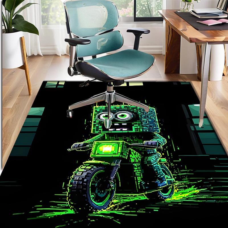 Gamer Pattern Rug, Indoor/Outdoor Mat, for Picnic, Gameroom, Bedroom, Office, Living Room, Home Decor Carpet, Birthday Gift