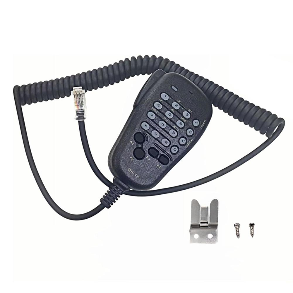MH48 MH48A6J Microphone 6 Pin for Yaesu Radios FT 8900R FT 7900R FTM100DR with Four Programmable Buttons and IP54 Protection