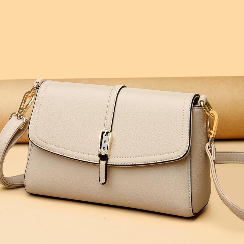 Bag Women 2025 New Fashion Small Square Bag Simple Casual Middle-aged Women Commuting Large Capacity Shoulder Messenger Bag