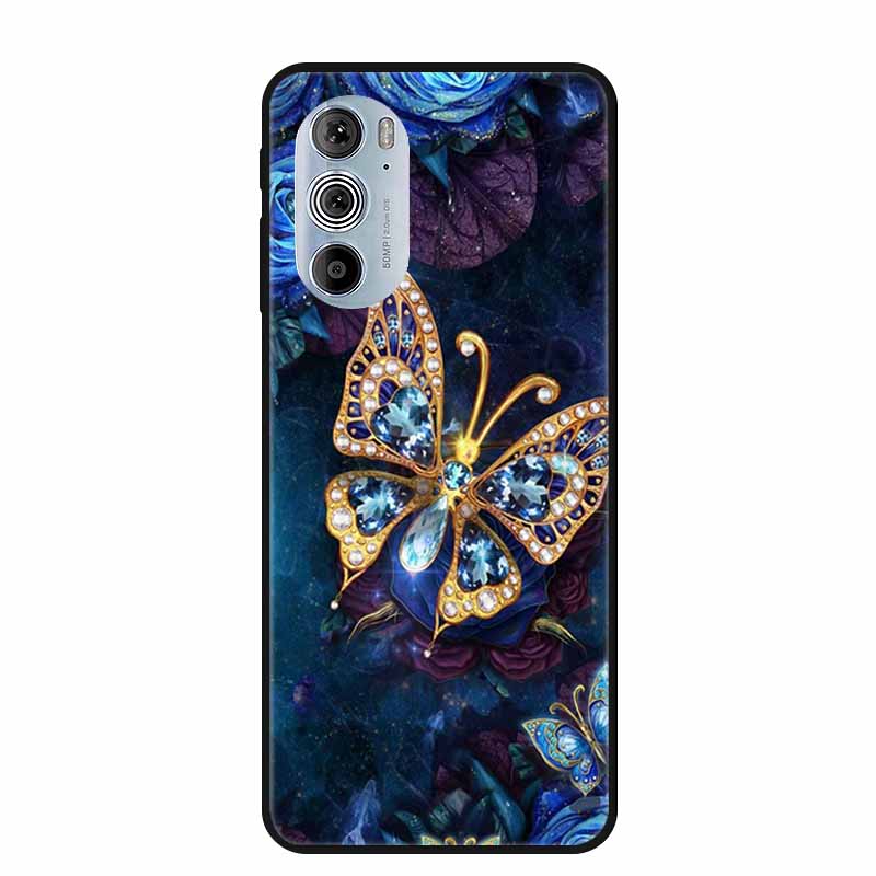 For Motorola Moto Edge Plus 2022 Case Soft Silicone TPU Back Cover Case For Motorola Edge+ 5G UW 2022 Funda Wolf Cartoon Coque