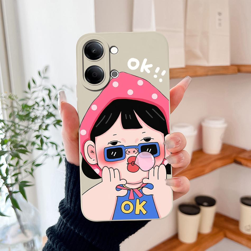 For Vivo Y05 Y11D 4G Phone Case Cute New Design Soft Liquid Silicone Full Protection Anti Drop Bumper For Vivo Y05 / Y11D Funda
