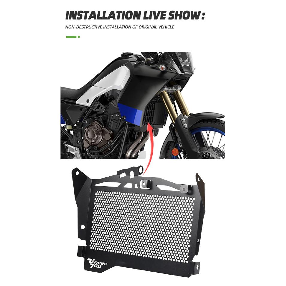 2023 For YAMAHA Tenere 700 Tenere700 Rally T7 2019 - 2021 2022 Motorcycle Accessories Radiator Grille Guard Protector Cover