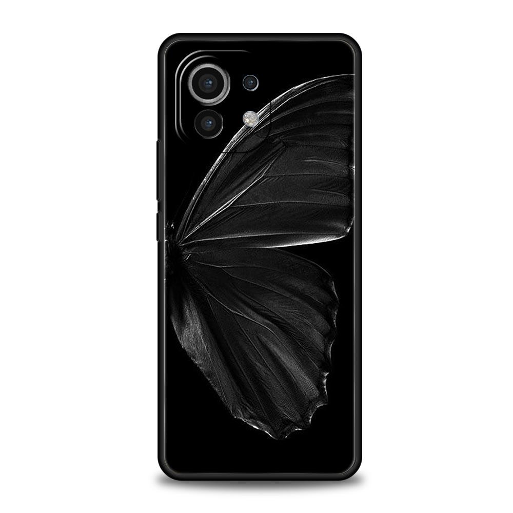 

Phone Case For Xiaomi Mi 15 14 13 12 11 Lite 14T 13T 12T 11T Pro Poco X6 X5 M3 X3 Pro F5 F4 Cover Gothic Style Black Lip Xiaomi 14