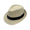 Unisexový slaměný jazzový fedora v britském stylu - Ideální jarní/letní sluneční klobouk pro venkovní nošení, Matching pro rodiče a děti