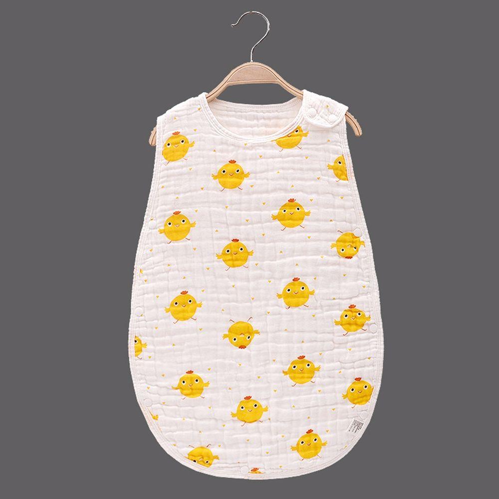 

Korean Summer Cotton Strawberry Girls Sleeping Sacks Baby Sleeping Bags Vest Type Baby Clothing XL-little yellow chicken