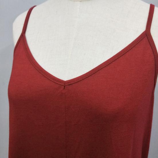 Summer Loose Cami Dress for Women V Neck Sleeveless Floor Length Boho Sundress Flowy