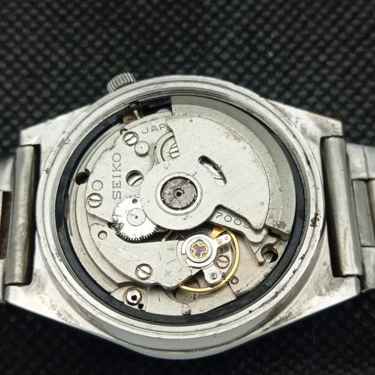 USED VINTAGE SEIKO 5 AUTO 7009A JAPAN MENS ORIGINAL DIAL WATCH 621b-a413561-2 SKU621b-a413561