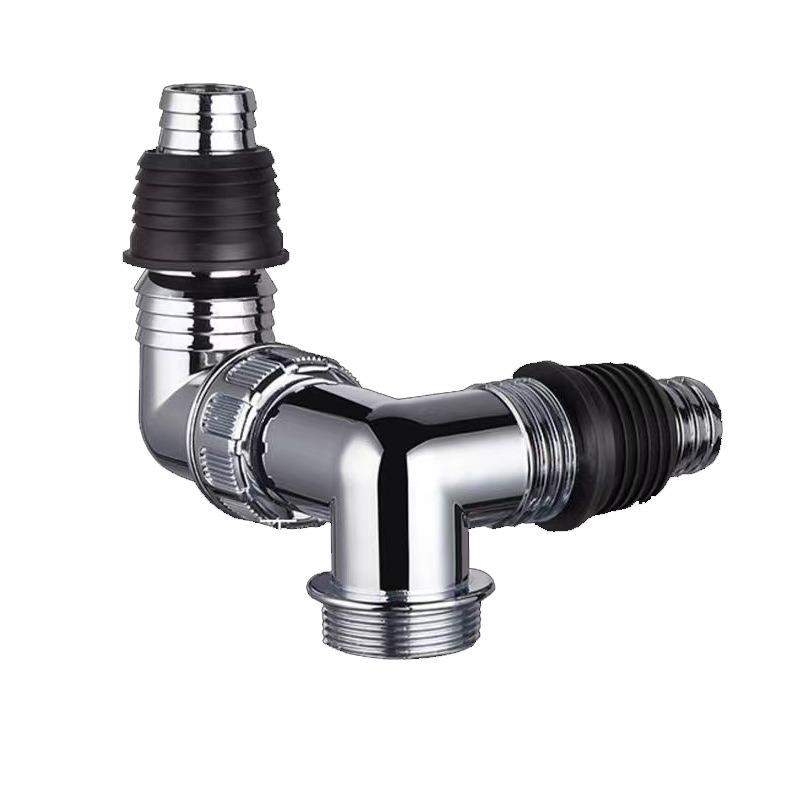 Washing Machine Drain Cover Connector | 2-In-1, Odor-Proof, Overflow-Proof, Three-Way Universal Drain Adapter | Plastic Material