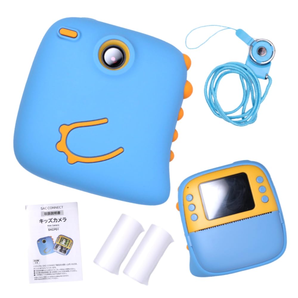 

Детская камера SACCONNECT SKCP01 фиксирует примерно 2 миллиона, может печатать на microSD 2 рулона печатной бумаги, видеозапись, печать цифрового дня рождения синий