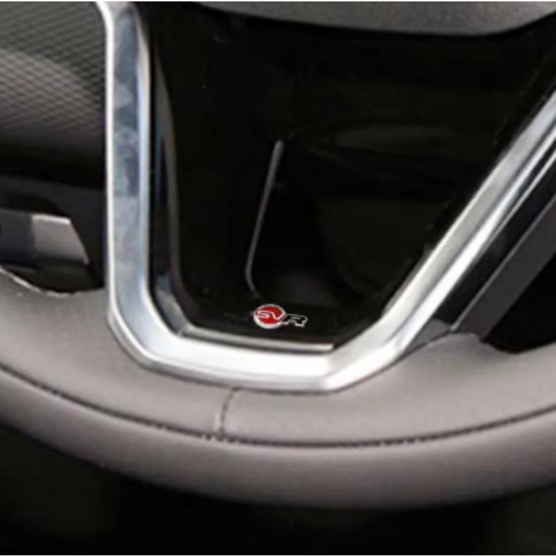 1Pcs 3D SVR Logo Car Steering Wheel Emblem Sticker Gear Control Emblem Badge for  R-ange R-over Discovery 2 Sport Evoque L405 Defender LR3