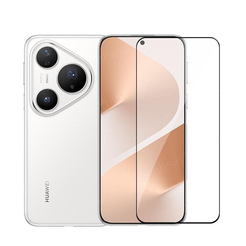 Full Cover Glass For Huawei Pura 80 Pro Screen Protector Huawei Pura 80 Pro+ Tempered Glass 3D Protective Phone Film Pura 80 Pro