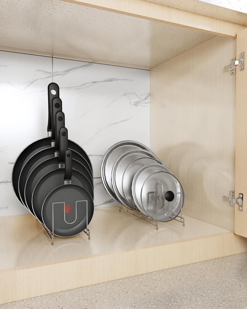 YQh pot lid lid cutting board rack for plate kitchen 2-piece set stand, storage, cabinet, tray, organizer.
