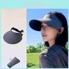 Sun Protection Cap For Women Foldable Summer Uv Shield Lightweight Polyester