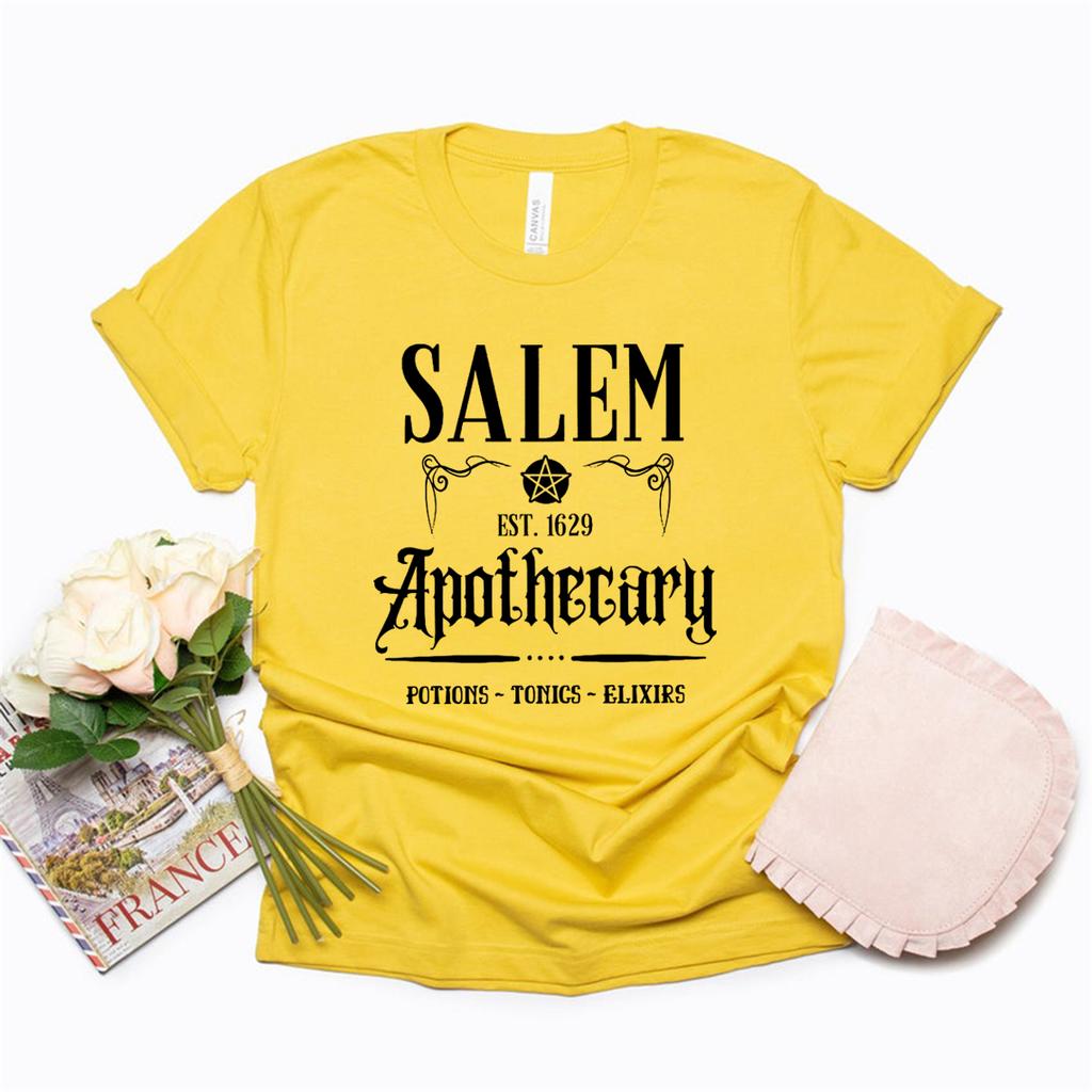 Salem Apothecary TShirt Halloween Apothecary Tshirt Witch Sisters Shirt Funny Halloween Tee Women Tshirts Harajuku Graphic Tees