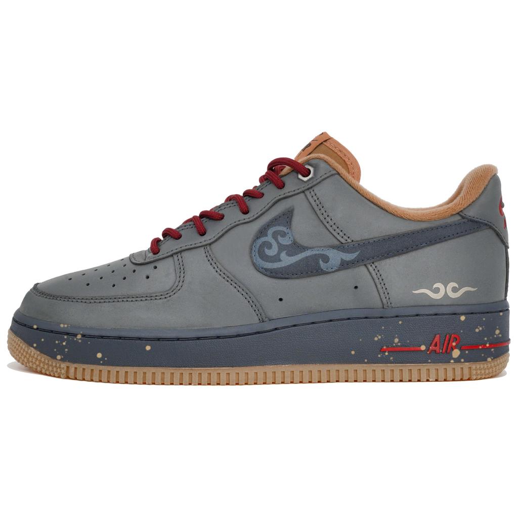Nike Air Force 1 Low 07 LV8 'Wheat/Flax' Multiflower, Skywalker, Shopping Bag Low top Skateboard Shoes Unisex Gray CJ9179-200(Team113-S-BOX)