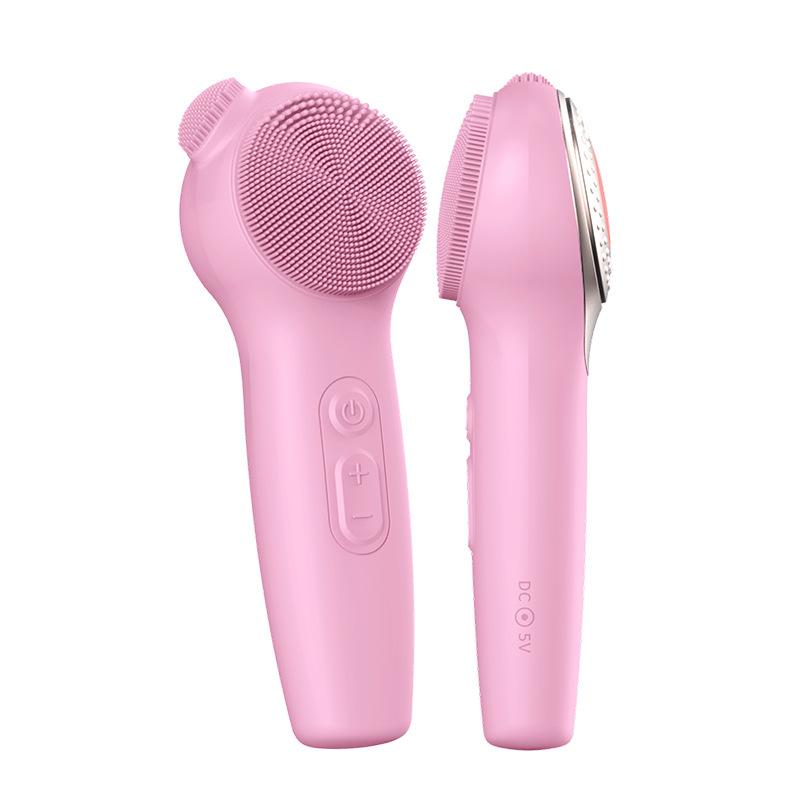 Waterproof Soft Silicone Handheld Face Washing Brush Manual Vibration Facial Cleansing Exfoliator Pore Cleaning Deep Cleansing