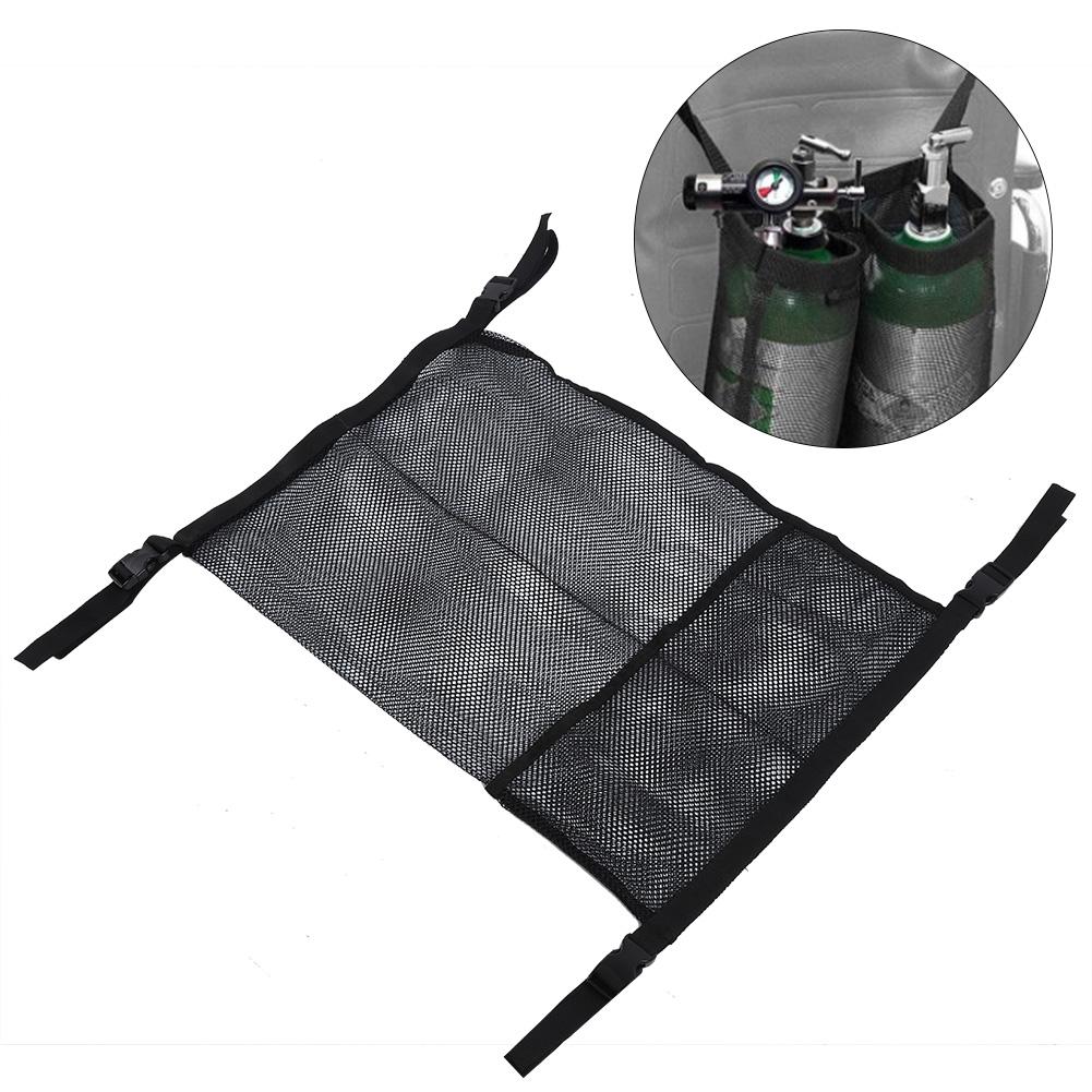 Portable Double Oxygen Cylinder Tank Bag Wheel Chair Hanging Nylon Mesh Bag