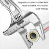 OUDISI Adjustable Wrench Multi Functional Dual Use/Four Use Large Open End Wrench Household Open Bathroom Pipe Adjustable Wrench