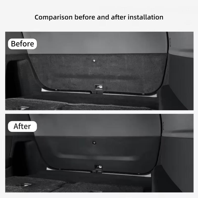 Trunk Tailgate Guard Pad For Tesla Model YL 6-Seater 2026 TPE Rear Trunk Door Anti-Dirt Mat Trunk Door Backplate Protective Pads