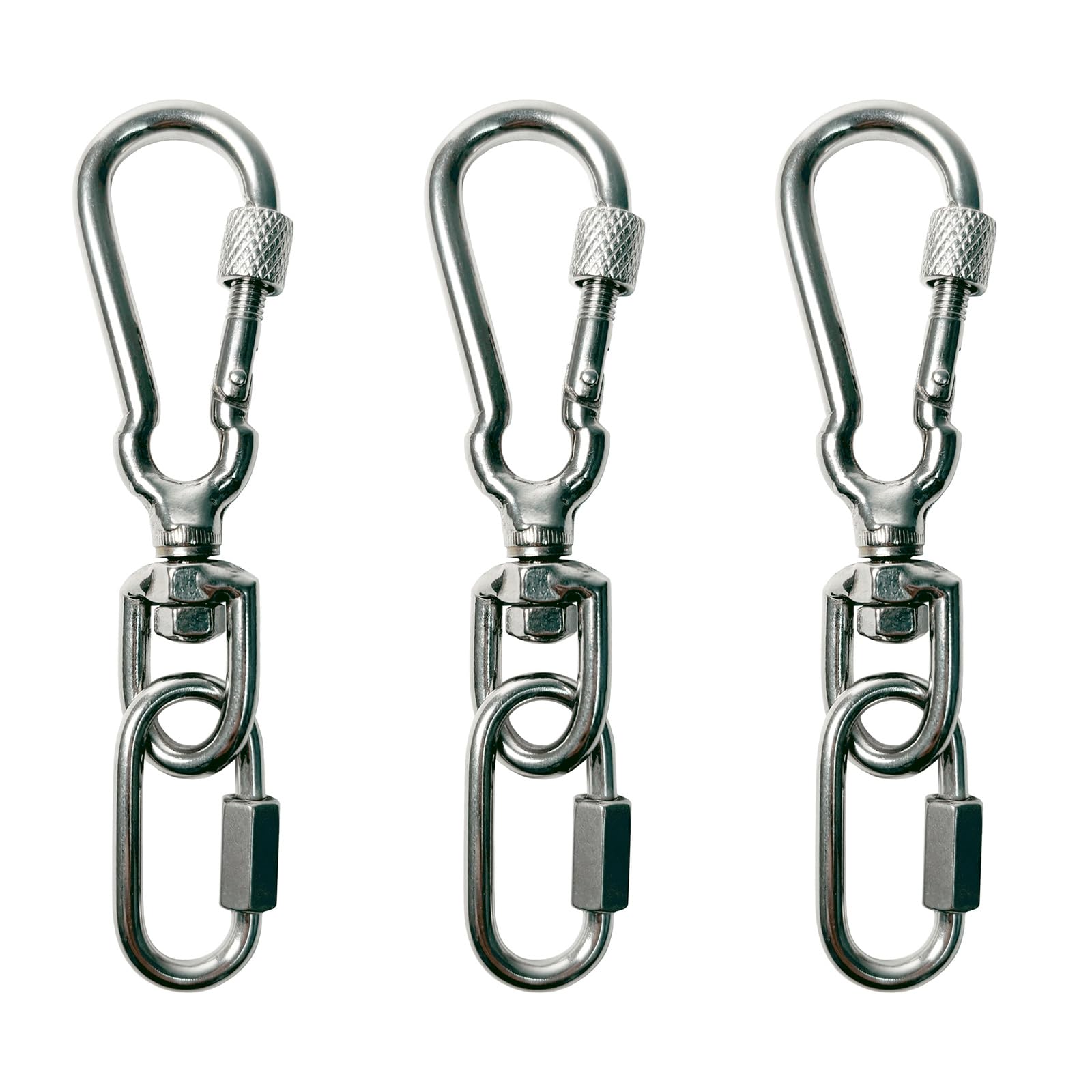 

карабин для собаки с блокирующейся защелкой, поводок из нержавеющей стали для средних и маленьких, набор из 3 [Эпический зеленый] Поводки с двойной блокировкой, крюк, шлейка, ошейник,