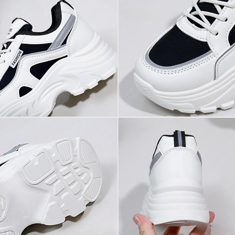 Platform Dad Shoes Spring New Street Snap Student Running Sneaker Height Increasing Leisure
