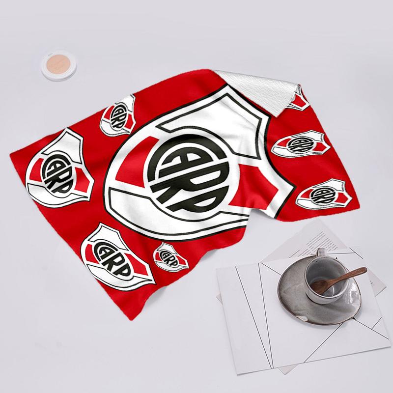 proof beach towel with Club Atlético River Plate pattern - soft,absorbent,quick-drying,machine washable - perfect for swimming,camping,bathing