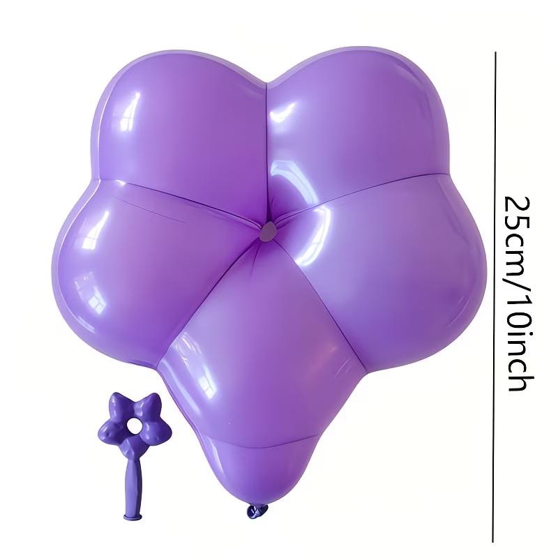 10/20/50Pcs Colorful Plum Blossom Balloons Flower Balloons, Suitable For Valentine'S Day, Birthdays, Wedding Party Decorations