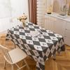 Waterproof & Stain-Resistant Plaid PEVA Tablecloth for Dining or Stall Use