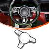 Matte Black Car Steering Wheel Trim For Porsche 718 911 Panamera Macan Cayenne