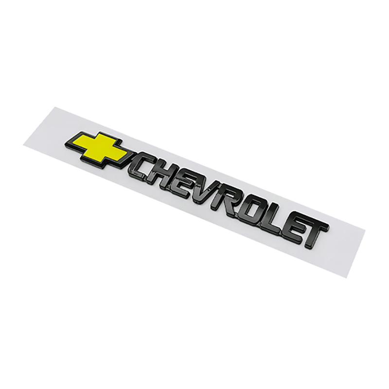 For Chevrolet Logo CAPTIVA IMPALA LACETTI CRUZE MALIBU AVEO Sail SILVERADO Sticker ABS Trunk Decor Decal Car Body Fender Emblem
