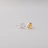 Natural Citrine Gemstone 925 Sterling Silver Jewelry Pretty Ring For Your Love CZR-16-2