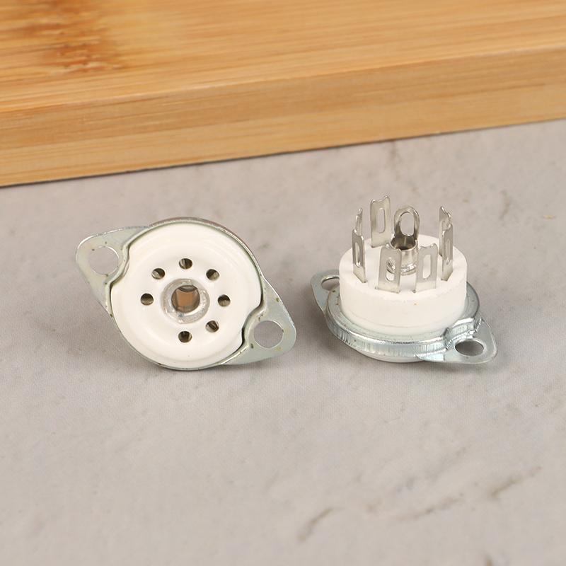 2 Pcs 7Pin B7G Ceramic Vacuum Tube Socket Valve Base For 6Z4/Eaa91/Ec92, Etc. Vintage Audio Amplifier Diy Chassis Mount