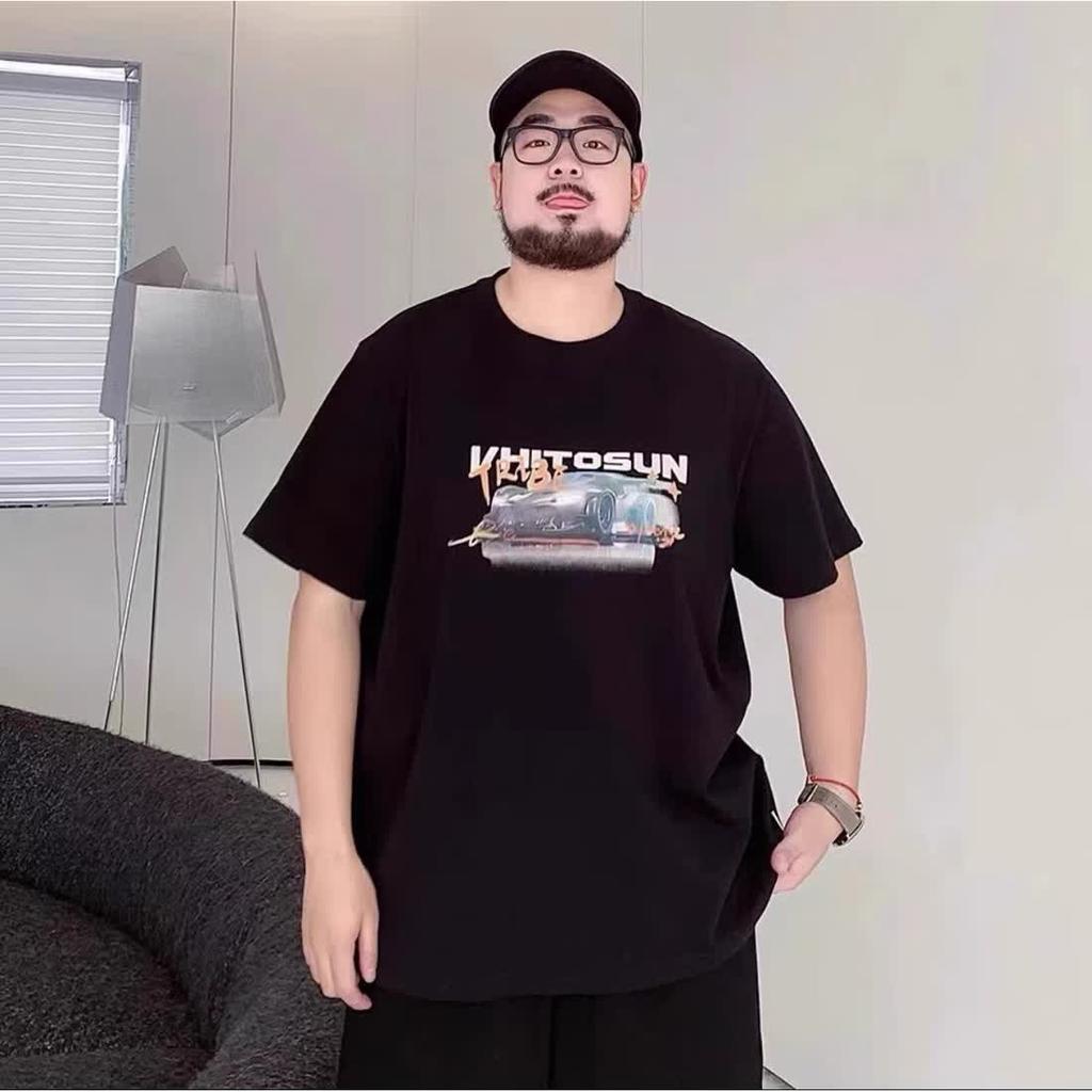 Fake two hundred matching stretch solid color fit wrinkle loose men's short-sleeved fashion short-sleeved top comfortable lightweight T-shirt