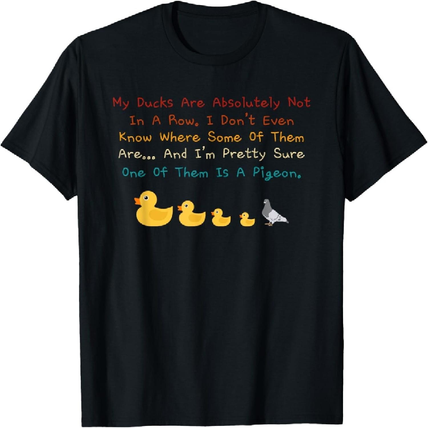 My Ducks Are Absolutely Not In A Row Retro Vintage T-Shirt XXXXXL разноцветный