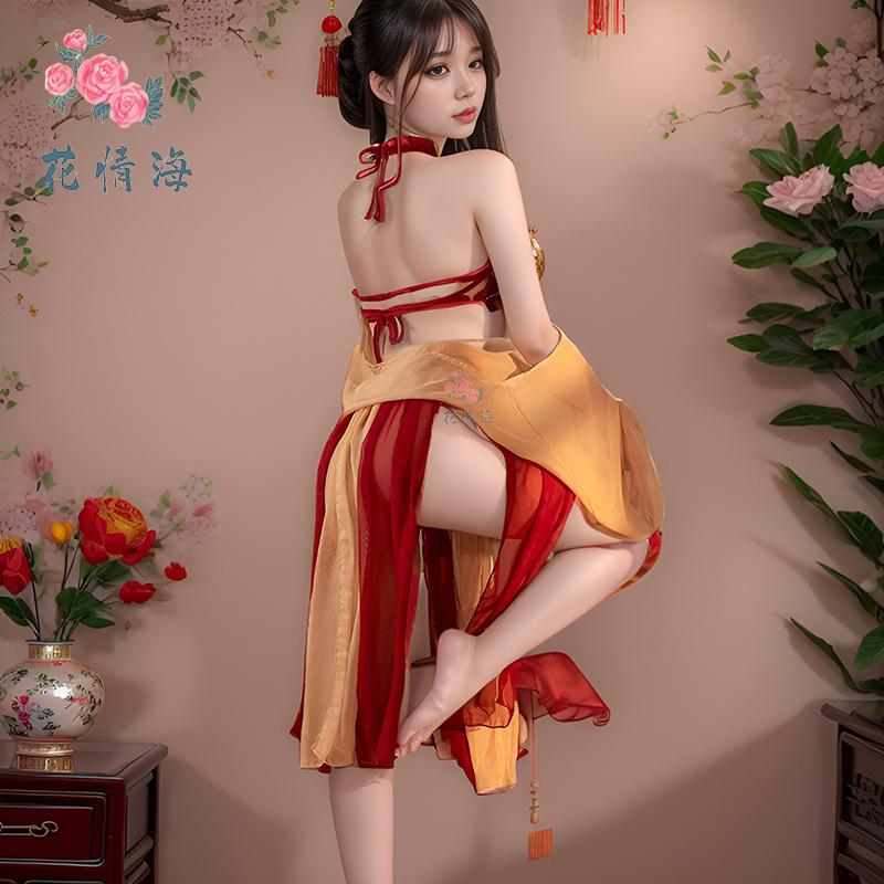 Fun underwear sexy hanfu ancient style pure desire belly pocket temptation passion court style classical