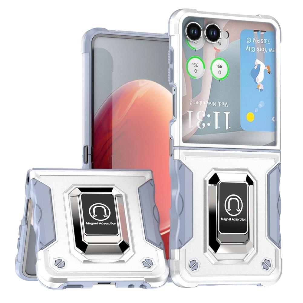 2-in-1 Composite Anti-drop Metal Ring Support Bracket Holder Case For Samsung Z Flip 7 Flip7 FE Galaxy Z Flip 6 5 4 Slim Cover