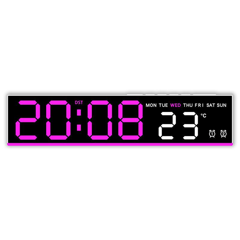 LED Multi-Functional Alarm Clock with Ambient Light and Simple Design, Model 5523