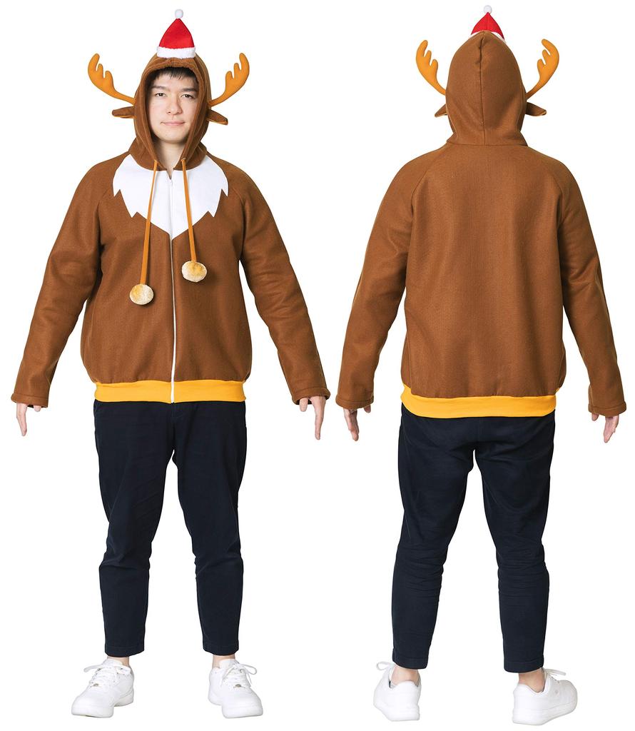 Party City Reindeer Parka Costume 180cm Men's