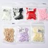 50/100 pezzi Rosa Bianco Kawaii Fiocco Ciondolo per Unghie 3D Resina Fiocco Flatback Gemme per Unghie 8*10mm Strass Gioielli per Nail Art #Papillon