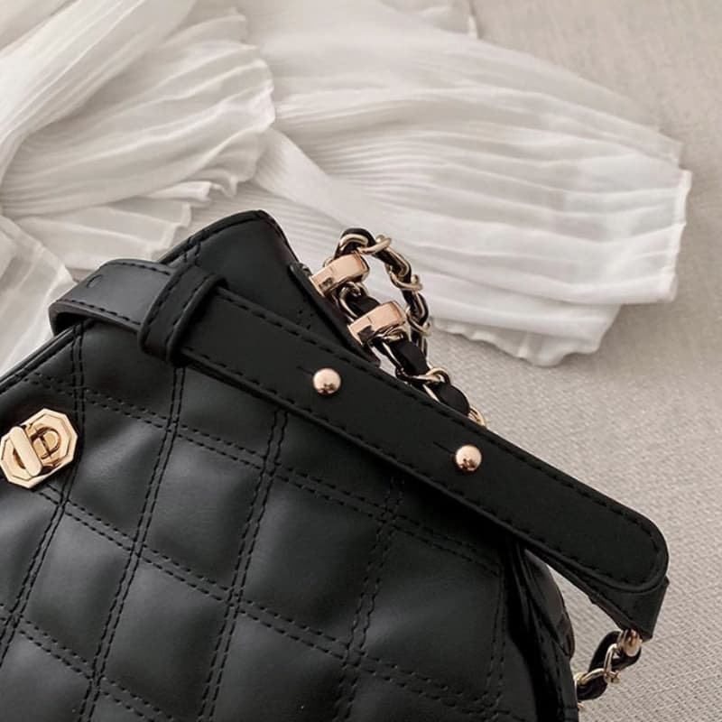 Women's Rhombus Braided Small Messenger Bag