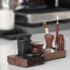 Coffee Tamper Mat Station Stand Portafilter Holder Support Base Rack Walnut Wood for 51/54/58MM Espresso Accessories Coffeeware
