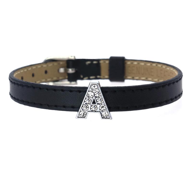 26Pcs Alphabet Pendant Necklace Alphabet Patch Diy Decorations Zinc Alloy Letters Bracelet Glitter Wristlet