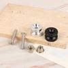 4Pcs Universal Motorcycle Rear Luggage Case Helmet Trunk Suitcase Bracket Base Plate Bushing Pad Buckle Spacers Screws Nuts