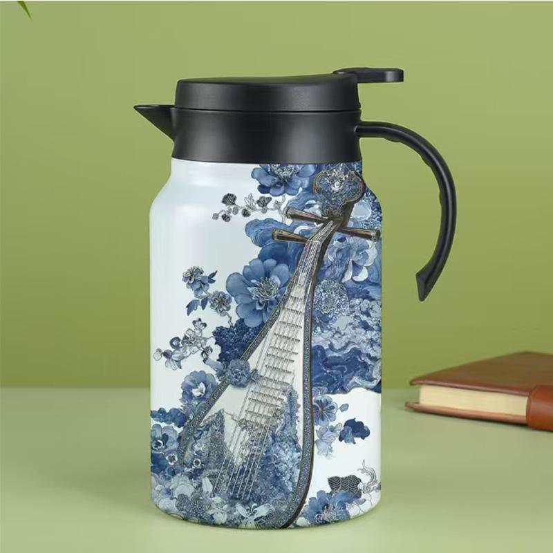 316 Stainless Steel Large-Capacity Thermos Flask with Tea Steeping Chamber