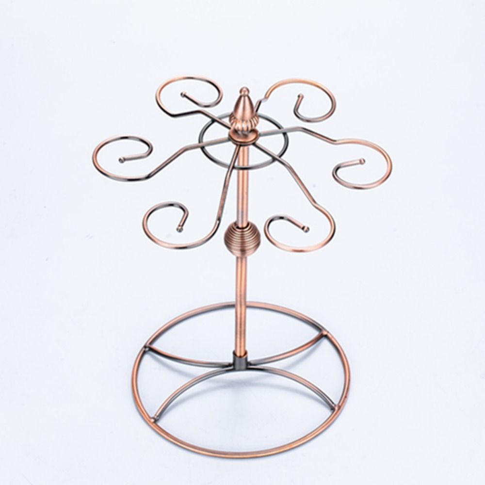 Quick Drainage Goblet Holder 6 Hooks Drinking Glasses Display Stand  Bar Storage
